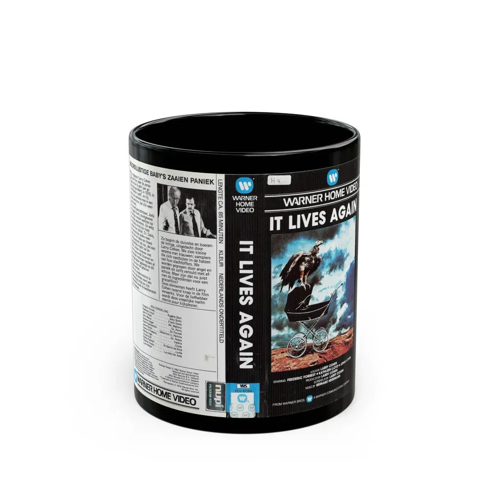 IT LIVES AGAIN (VHS COVER) - Black Coffee Mug 11oz - Go Mug Yourself