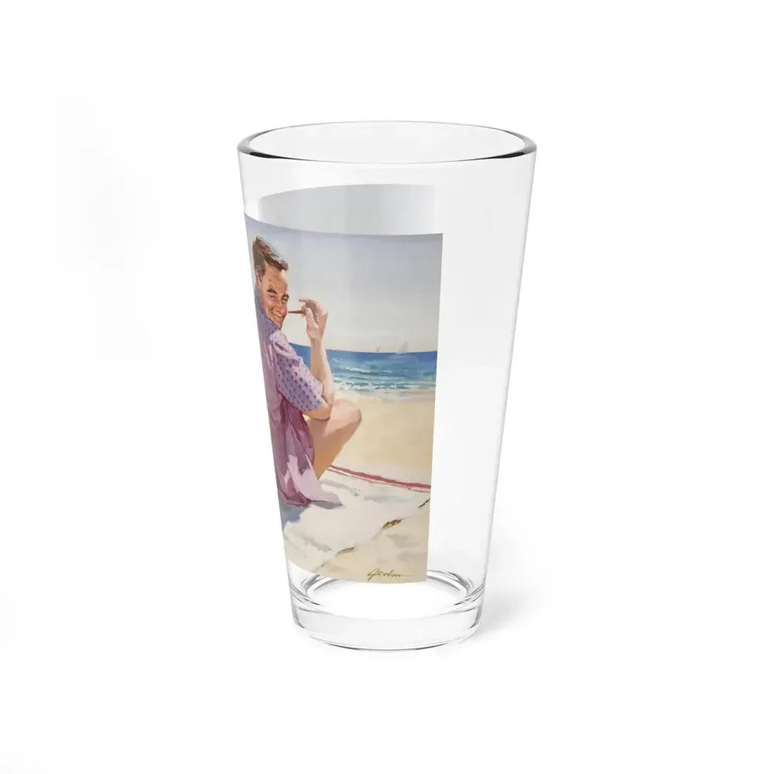 It pays to Keep Cool, Calendar illustration, 1961 - Pint Glass 16oz - Go Mug Yourself