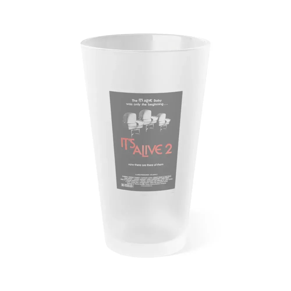 IT'S ALIVE 2 (IT LIVES AGAIN) 1978 Movie Poster - Frosted Pint Glass 16oz 16oz Frosted - Go Mug Yourself