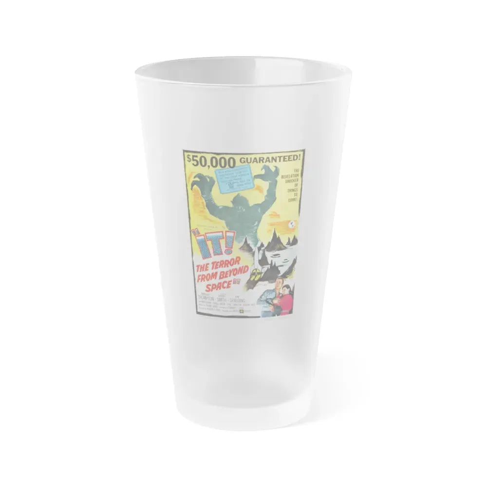 IT! THE TERROR FROM BEYOND SPACE 1958 Movie Poster - Frosted Pint Glass 16oz 16oz Frosted - Go Mug Yourself