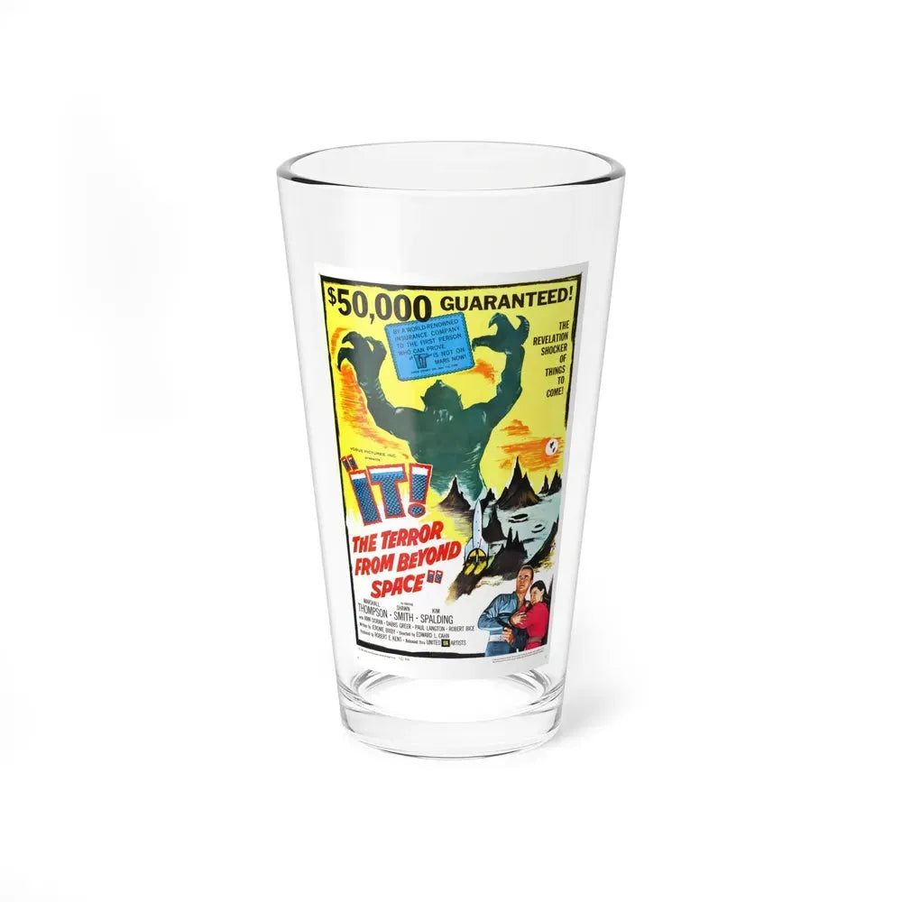 IT! THE TERROR FROM BEYOND SPACE 1958 Movie Poster - Pint Glass 16oz 16oz - Go Mug Yourself