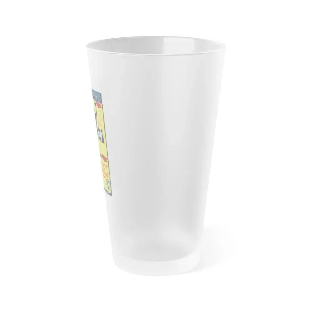 IT! THE TERROR FROM BEYOND SPACE + CURSE OF THE FACELESS MAN 1958 Movie Poster - Frosted Pint Glass 16oz - Go Mug Yourself