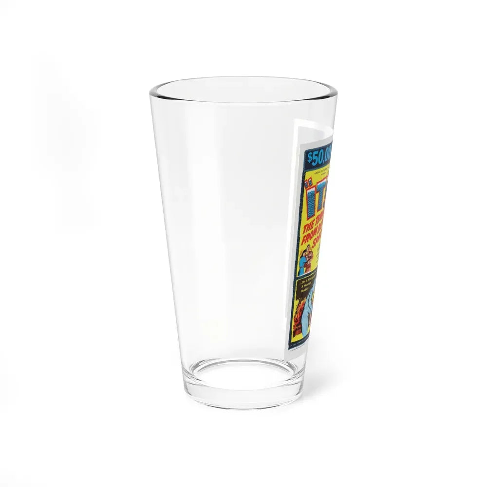 IT! THE TERROR FROM BEYOND SPACE + CURSE OF THE FACELESS MAN 1958 Movie Poster - Pint Glass 16oz - Go Mug Yourself