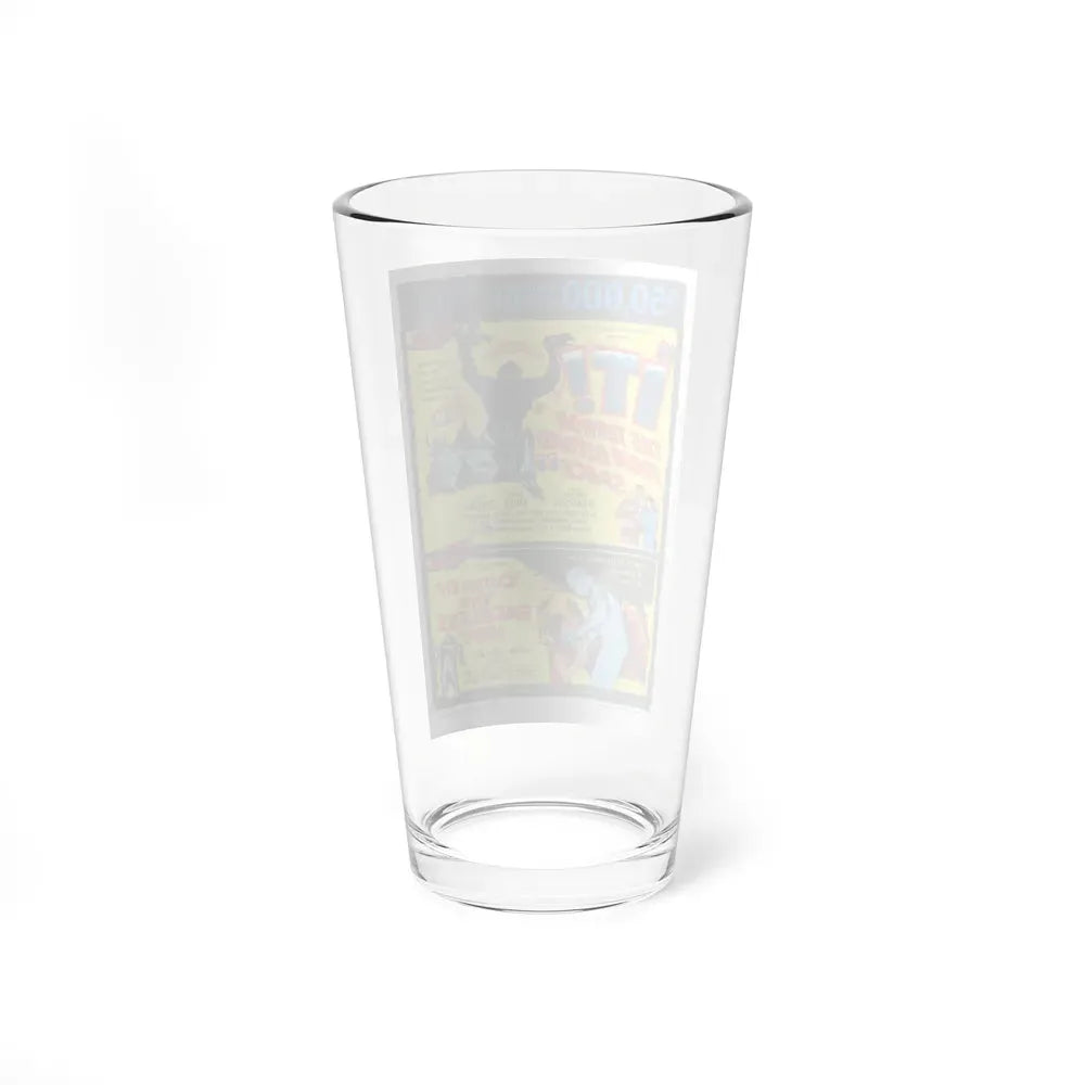IT! THE TERROR FROM BEYOND SPACE + CURSE OF THE FACELESS MAN 1958 Movie Poster - Pint Glass 16oz - Go Mug Yourself