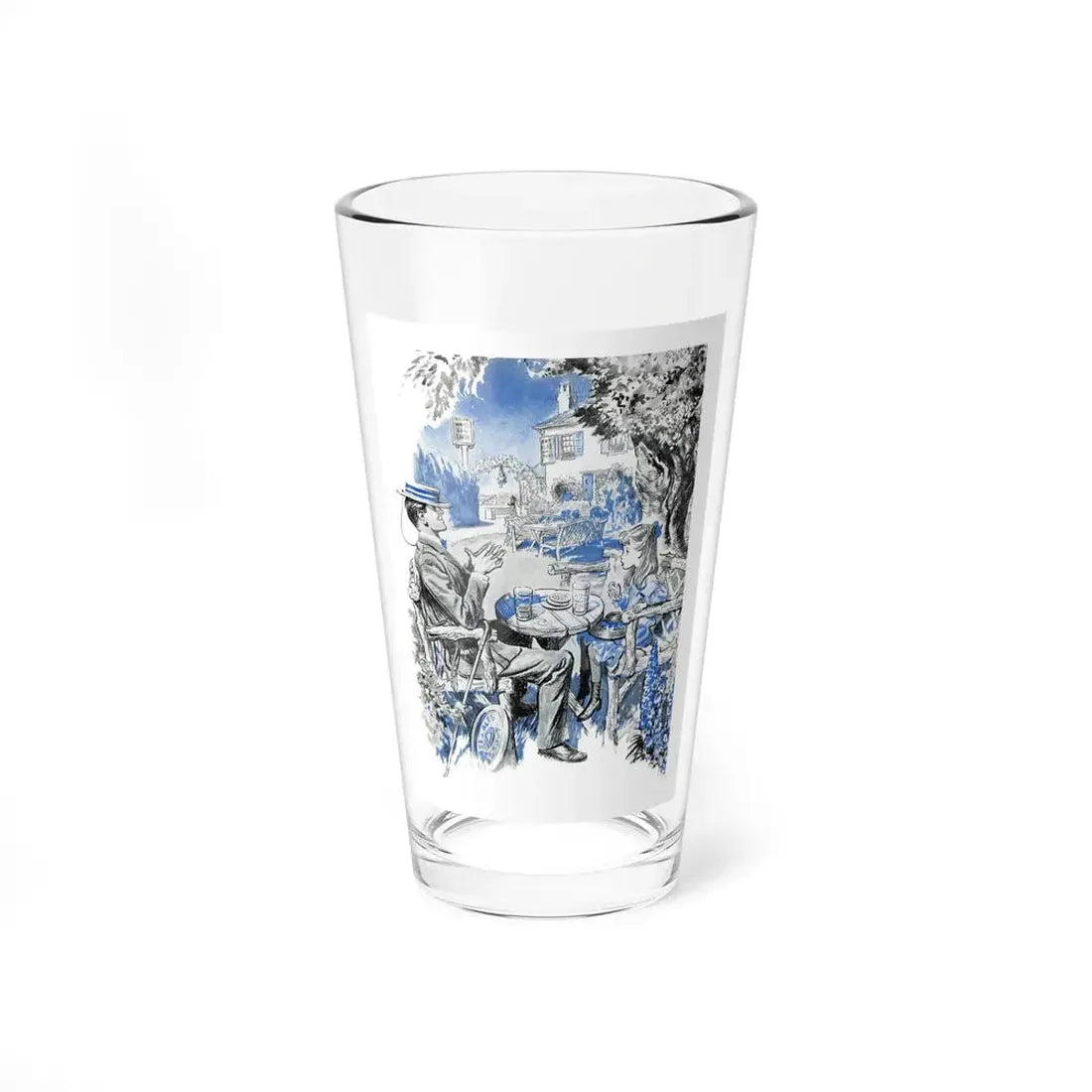 It Was The Nightingale by Sylvia Thorn-Drury, Good Taste magazine, 1948 - Pint Glass 16oz 16oz - Go Mug Yourself