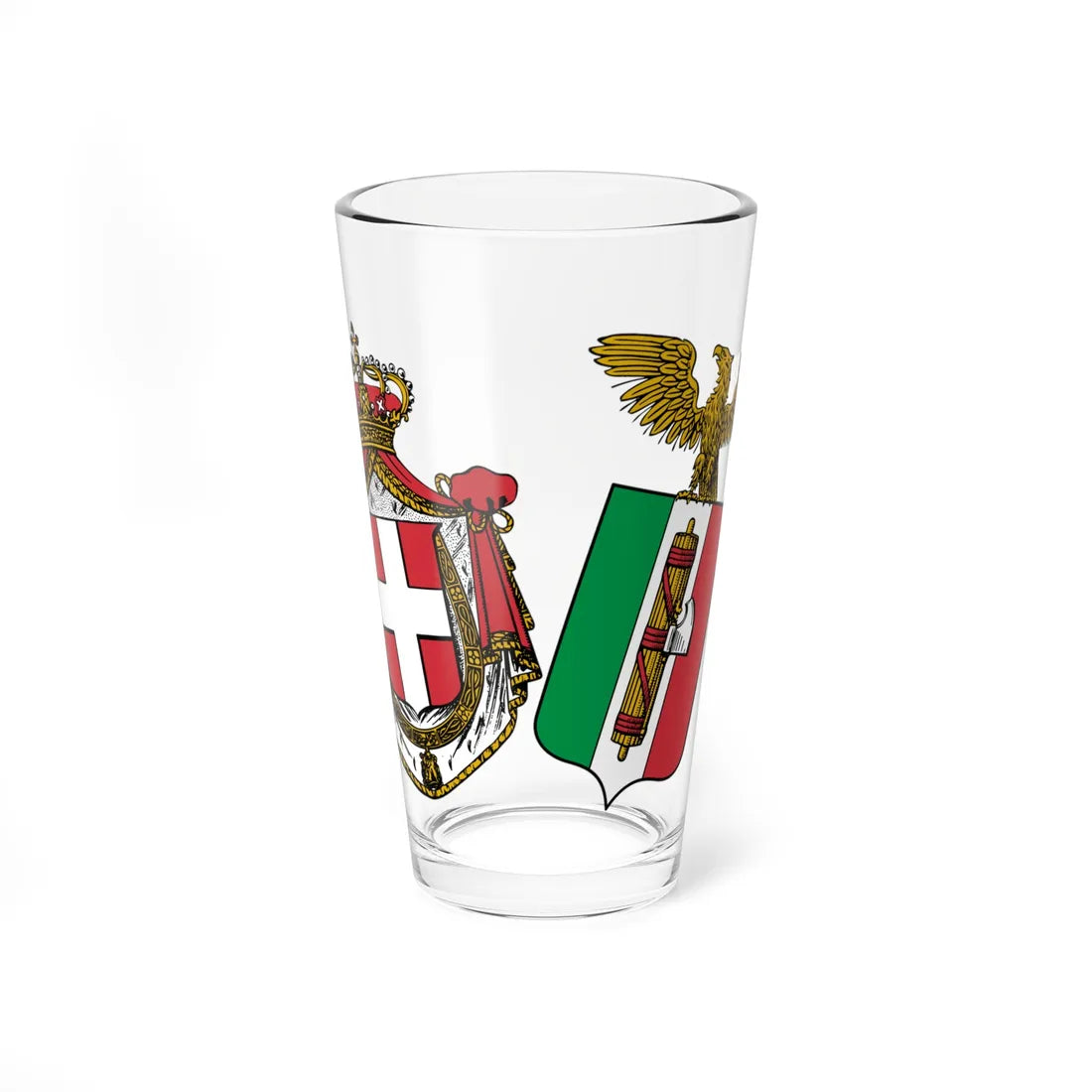 ITA Kingdom of Italy 1927-1929 COA middle (Italy) (Coat of Arms) Pint Glass 16oz 16oz - Go Mug Yourself