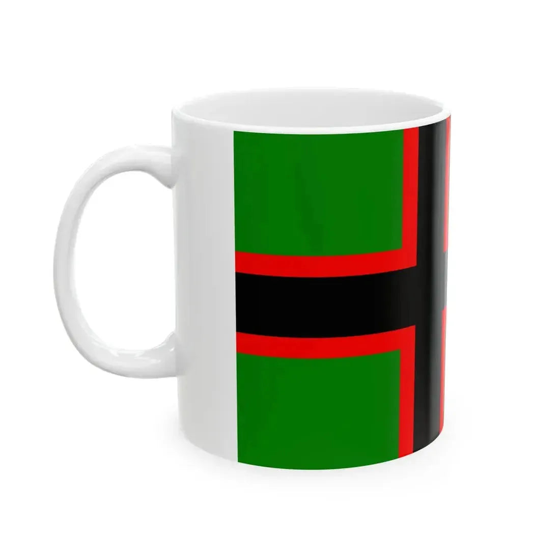 Itakarjalaisten lippu (Russia) White Coffee Mug - Go Mug Yourself