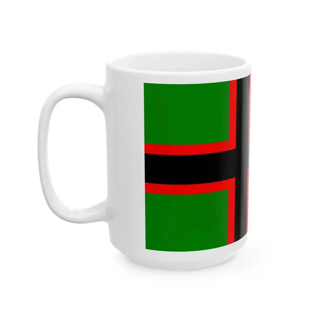 Itakarjalaisten lippu (Russia) White Coffee Mug - Go Mug Yourself