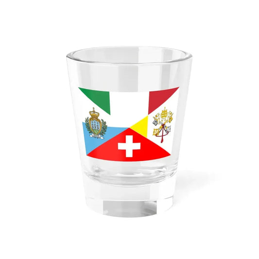 Italian-Language-Flag (Italy) Shot Glass 1.5oz 1.5oz - Go Mug Yourself