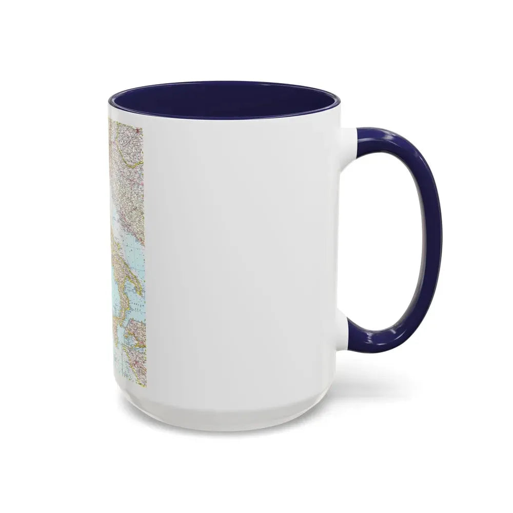 Italy (1961) (Map) Accent Coffee Mug - Go Mug Yourself