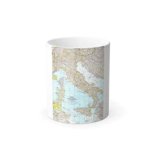 Italy (1961) (Map) Color Changing Mug 11oz Default Title 11oz - Go Mug Yourself
