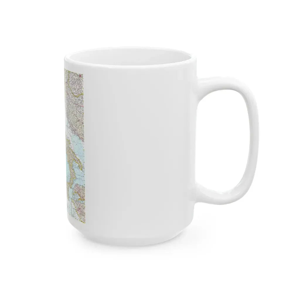 Italy (1961) (Map) White Coffee Mug - Go Mug Yourself