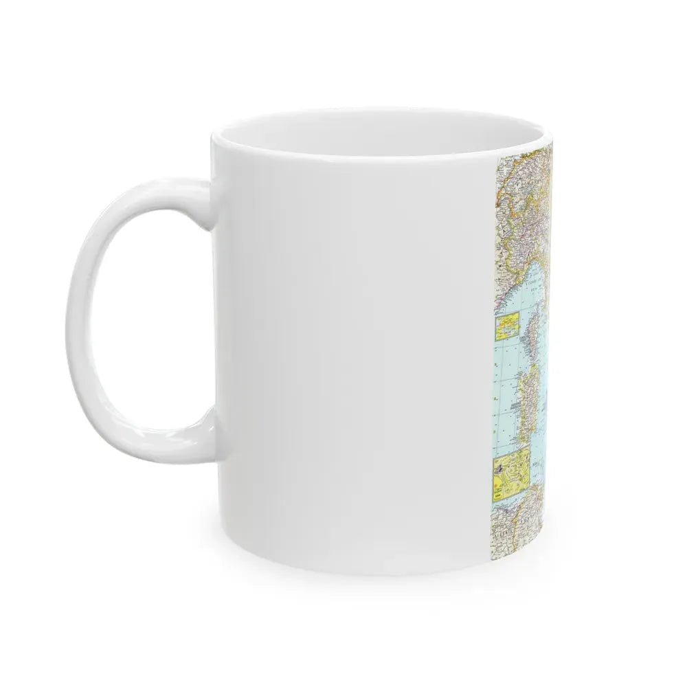 Italy (1961) (Map) White Coffee Mug - Go Mug Yourself