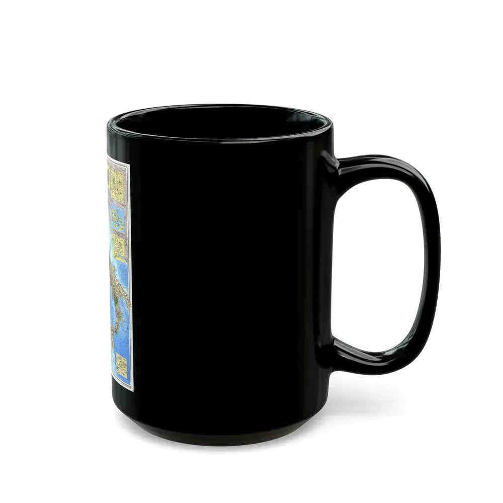 Italy (1995) (Map) Black Coffee Mug - Go Mug Yourself
