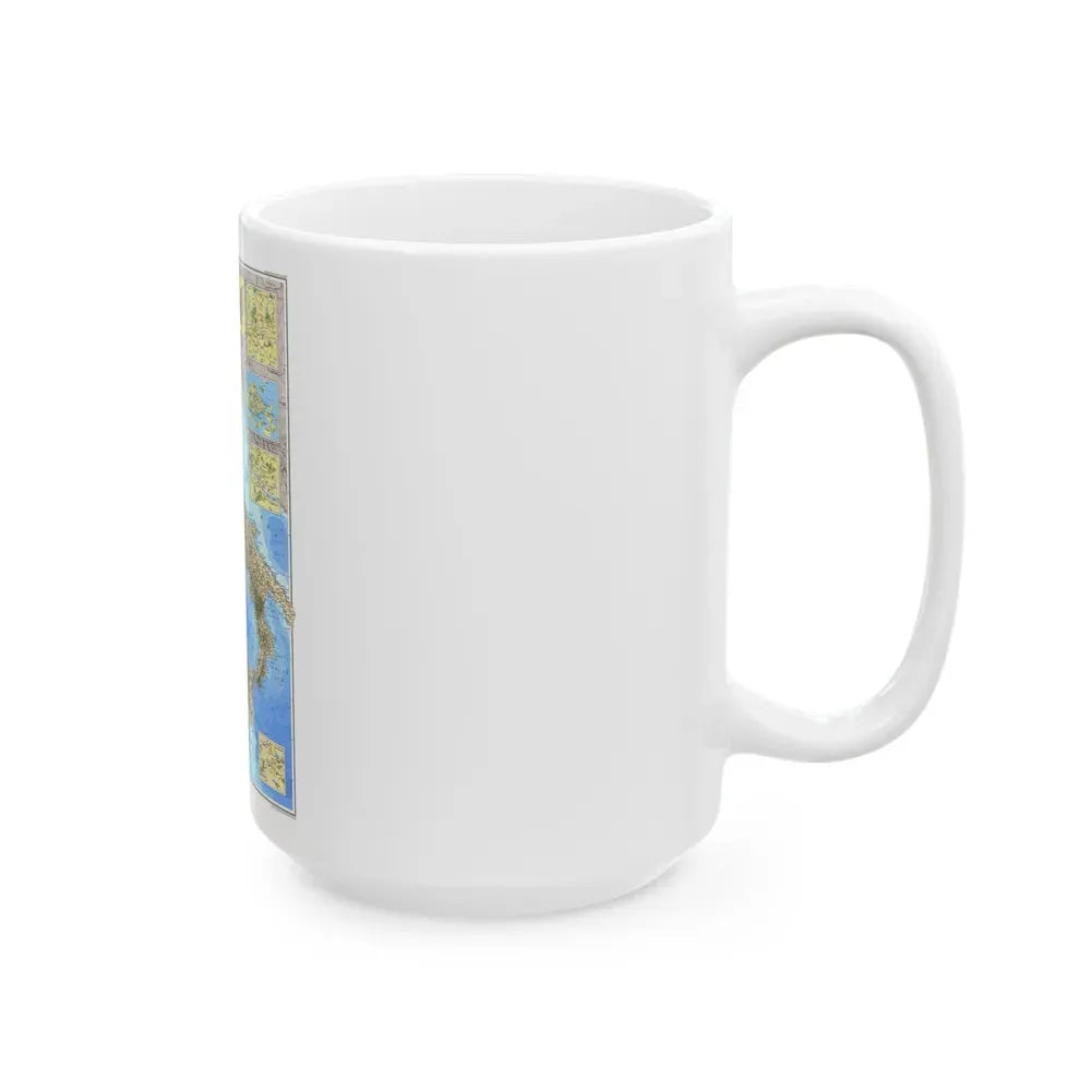Italy (1995) (Map) White Coffee Mug - Go Mug Yourself