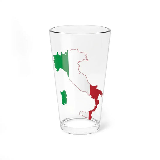 Italy looking like the flag (Italy) Pint Glass 16oz 16oz - Go Mug Yourself