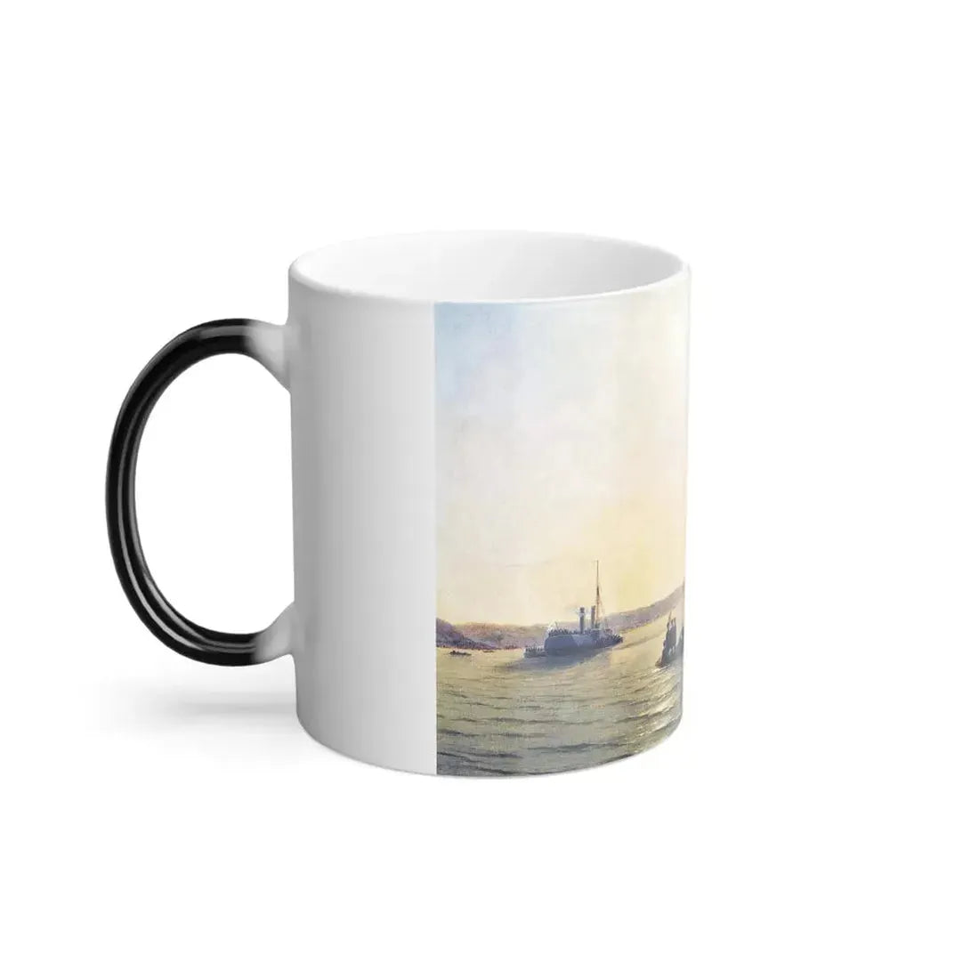 Ivan Constantinovich Aivazovsky (1817-1900) Alexander II Crossing the Danube - Color Changing Mug 11oz - Go Mug Yourself