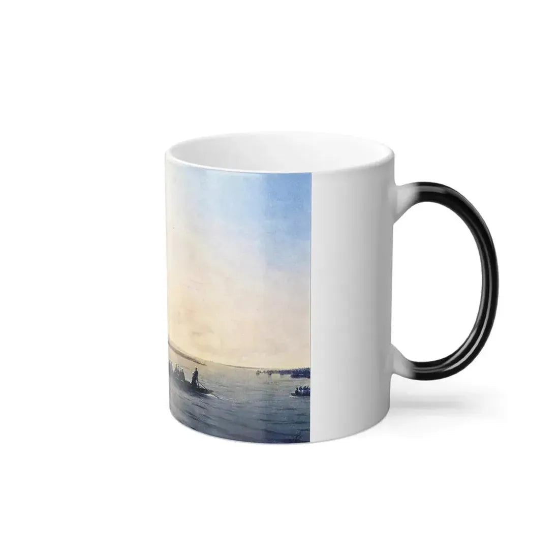 Ivan Constantinovich Aivazovsky (1817-1900) Alexander II Crossing the Danube - Color Changing Mug 11oz - Go Mug Yourself