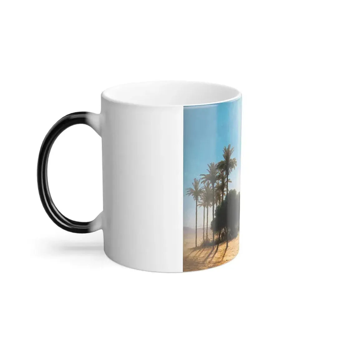Ivan Constantinovich Aivazovsky (1817-1900) Caravan Oasis, Egypt - Color Changing Mug 11oz - Go Mug Yourself