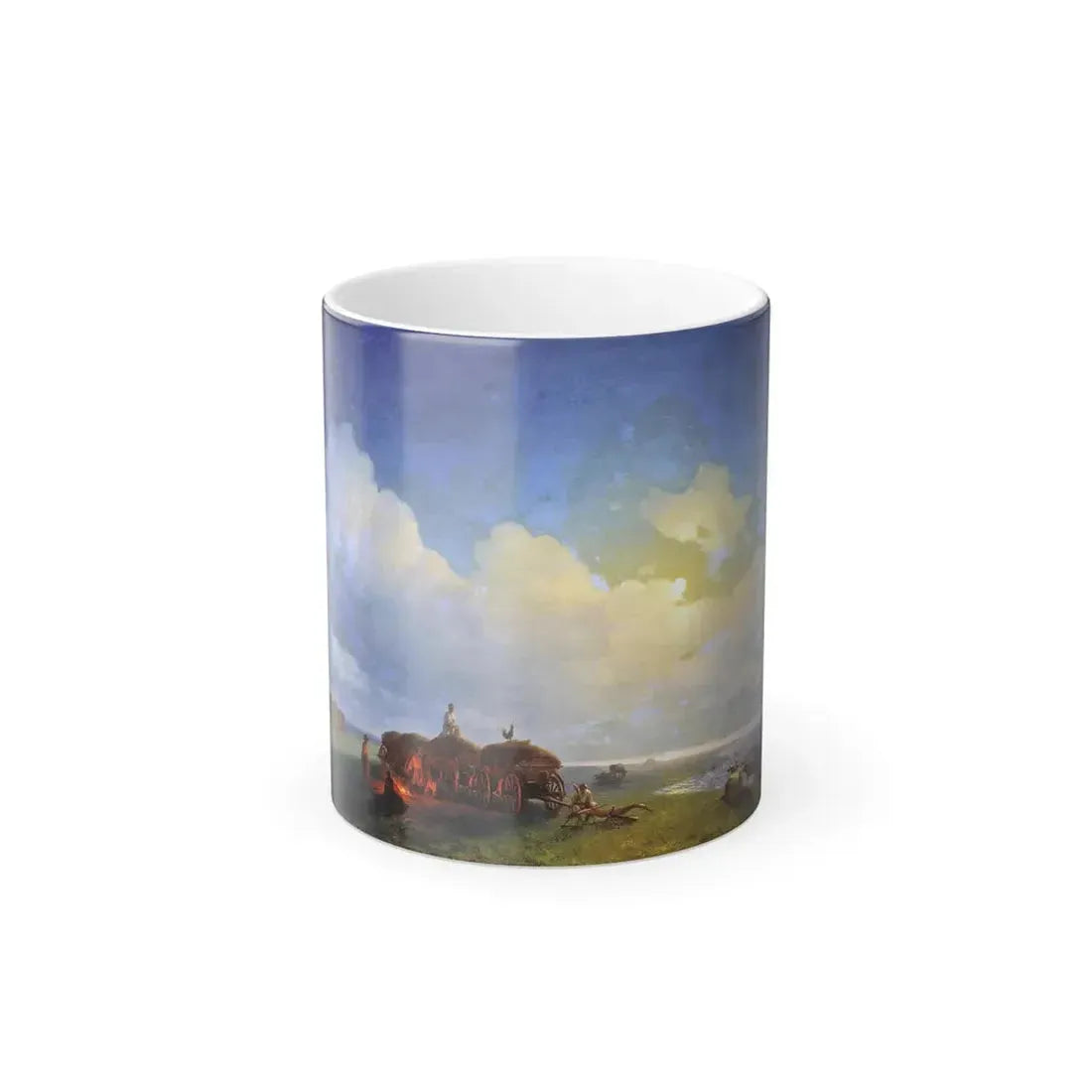 Ivan Constantinovich Aivazovsky (1817-1900) Chumaks at Leisure - Color Changing Mug 11oz 11oz - Go Mug Yourself