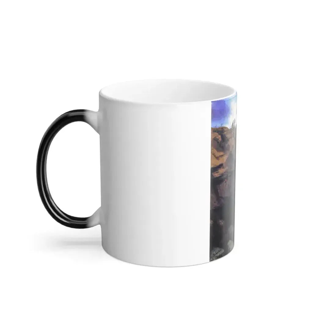 Ivan Constantinovich Aivazovsky (1817-1900) Clash of Soldiers on Gunib - Color Changing Mug 11oz - Go Mug Yourself