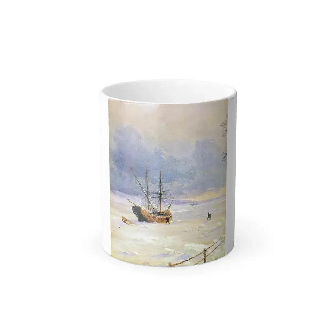 Ivan Constantinovich Aivazovsky (1817-1900) Frozen Bosphorus Under Snow (detail) - Color Changing Mug 11oz 11oz - Go Mug Yourself
