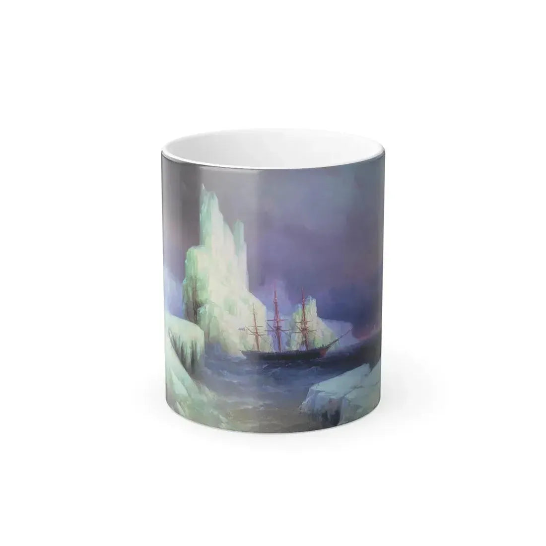 Ivan Constantinovich Aivazovsky (1817-1900) Icebergs in Antarctica - Color Changing Mug 11oz 11oz - Go Mug Yourself