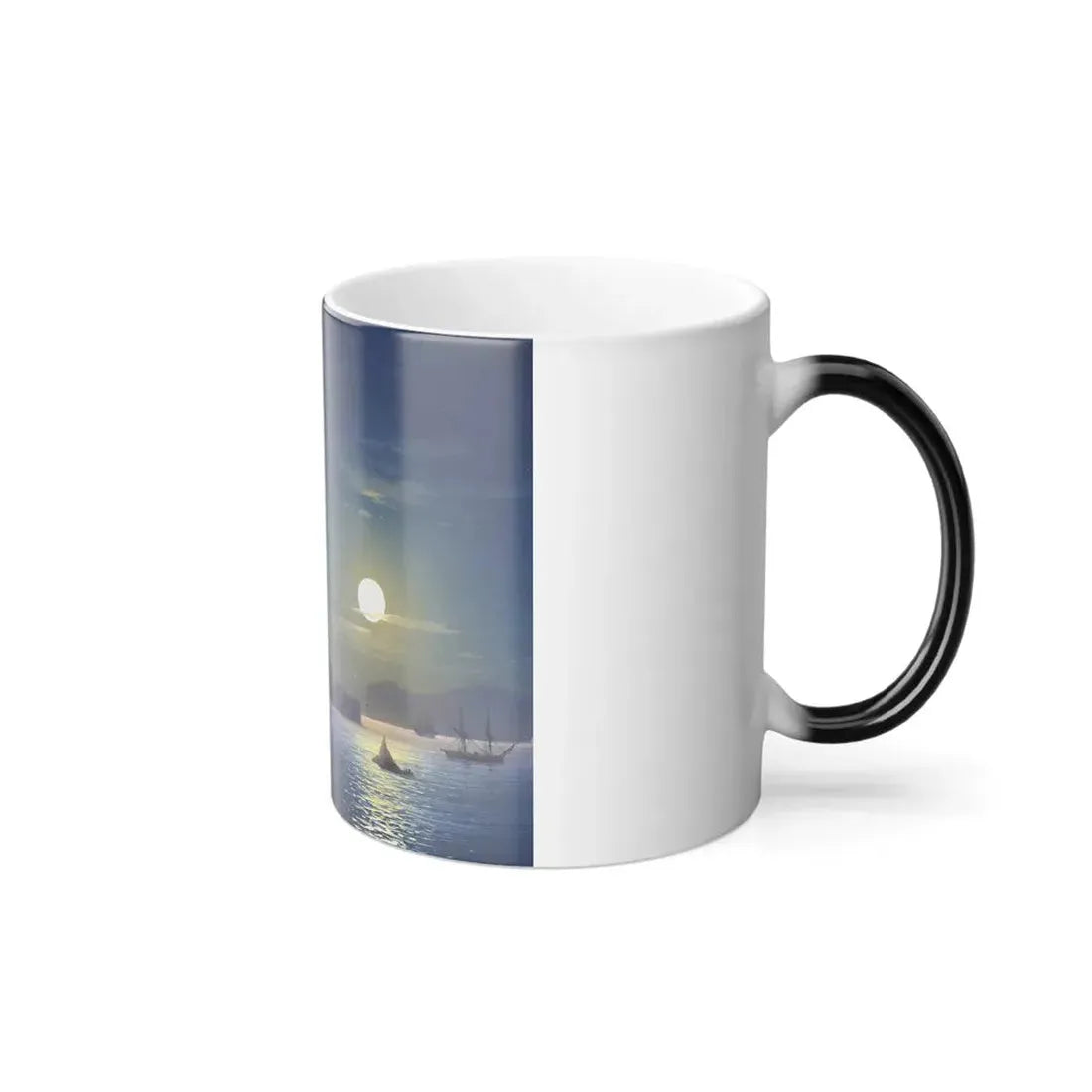 Ivan Constantinovich Aivazovsky (1817-1900) Moonlight on the Bosphorus - Oil on panel 1865 - Color Changing Mug 11oz - Go Mug Yourself