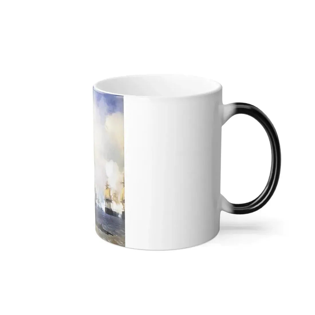 Ivan Constantinovich Aivazovsky (1817-1900) Naval Battle at Chios - Color Changing Mug 11oz - Go Mug Yourself