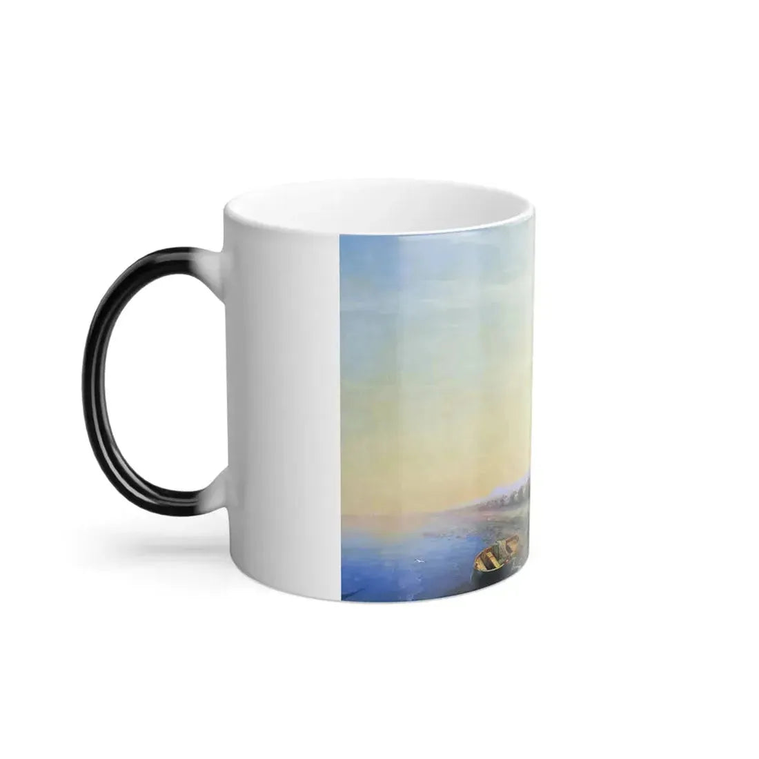 Ivan Constantinovich Aivazovsky (1817-1900) Oxen on the Isthmus - Color Changing Mug 11oz - Go Mug Yourself