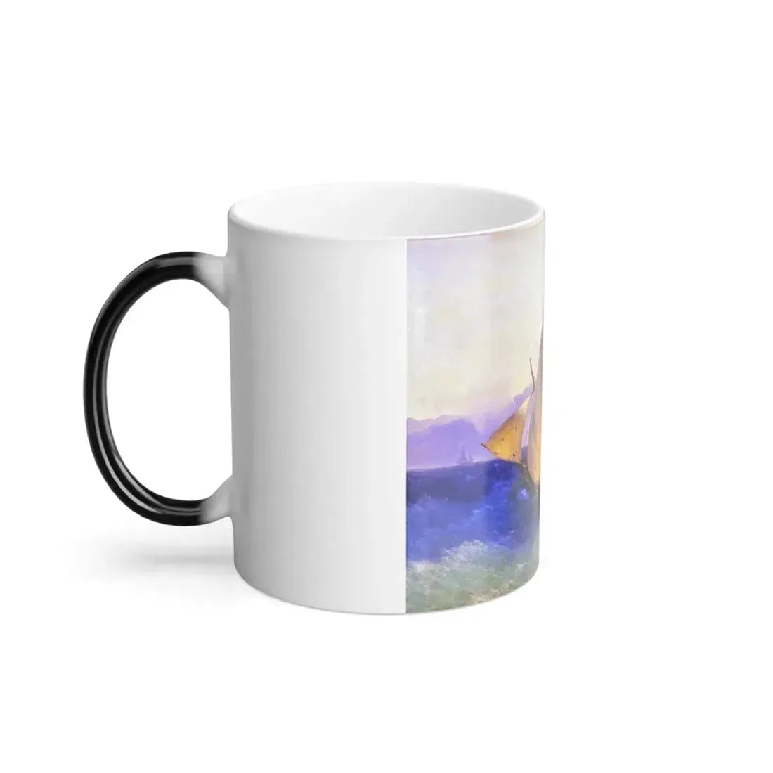 Ivan Constantinovich Aivazovsky (1817-1900) Rescue at Sea (detail) - Color Changing Mug 11oz - Go Mug Yourself