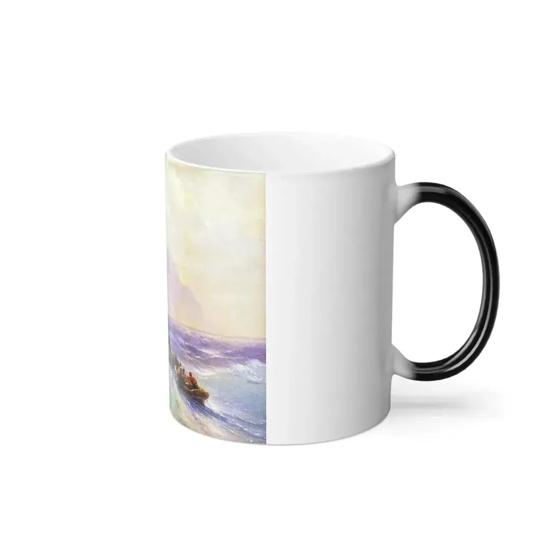 Ivan Constantinovich Aivazovsky (1817-1900) Rescue at Sea (detail) - Color Changing Mug 11oz - Go Mug Yourself