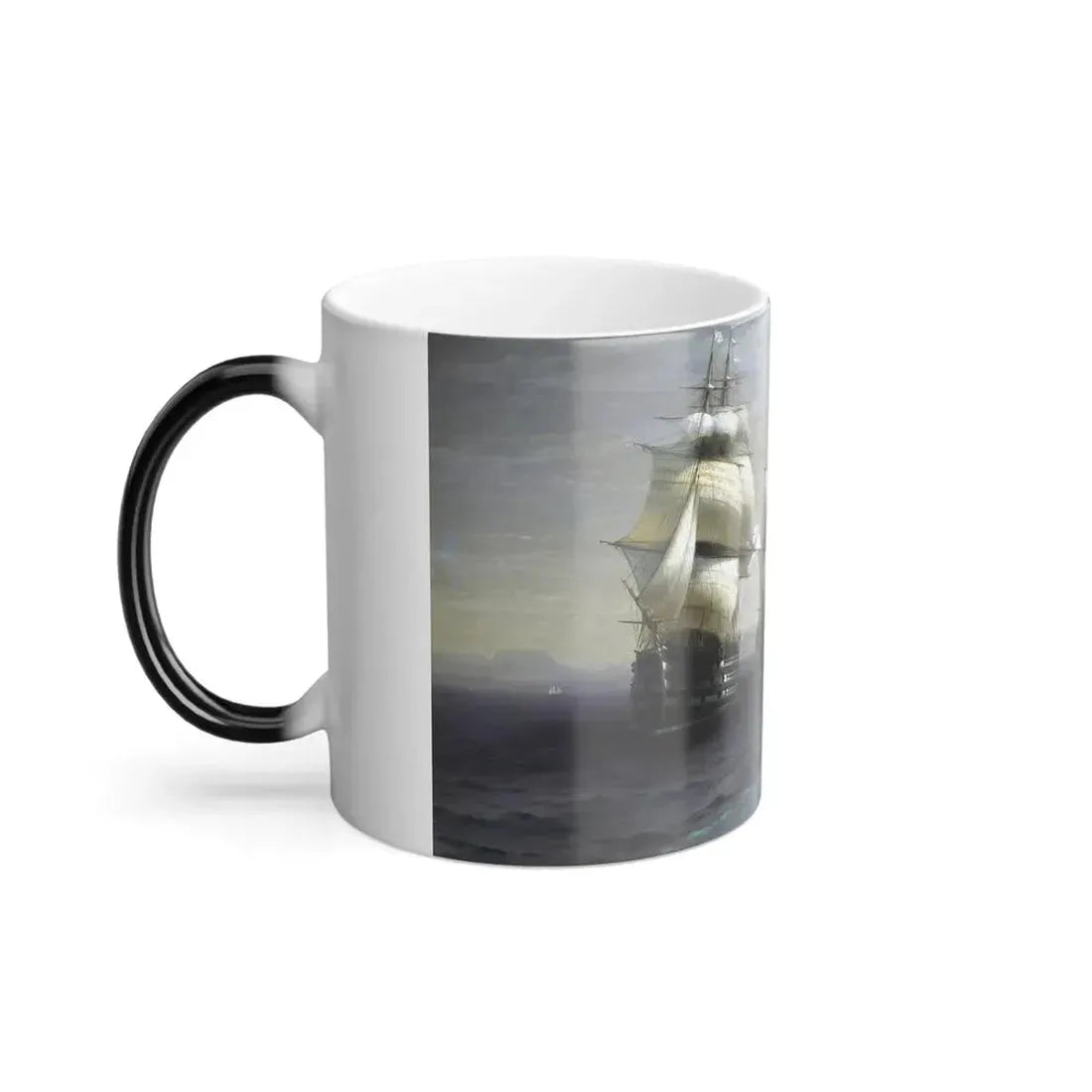 Ivan Constantinovich Aivazovsky (1817-1900) Russian Black Sea Fleet on a Parade Review in 1849 - Color Changing Mug 11oz - Go Mug Yourself