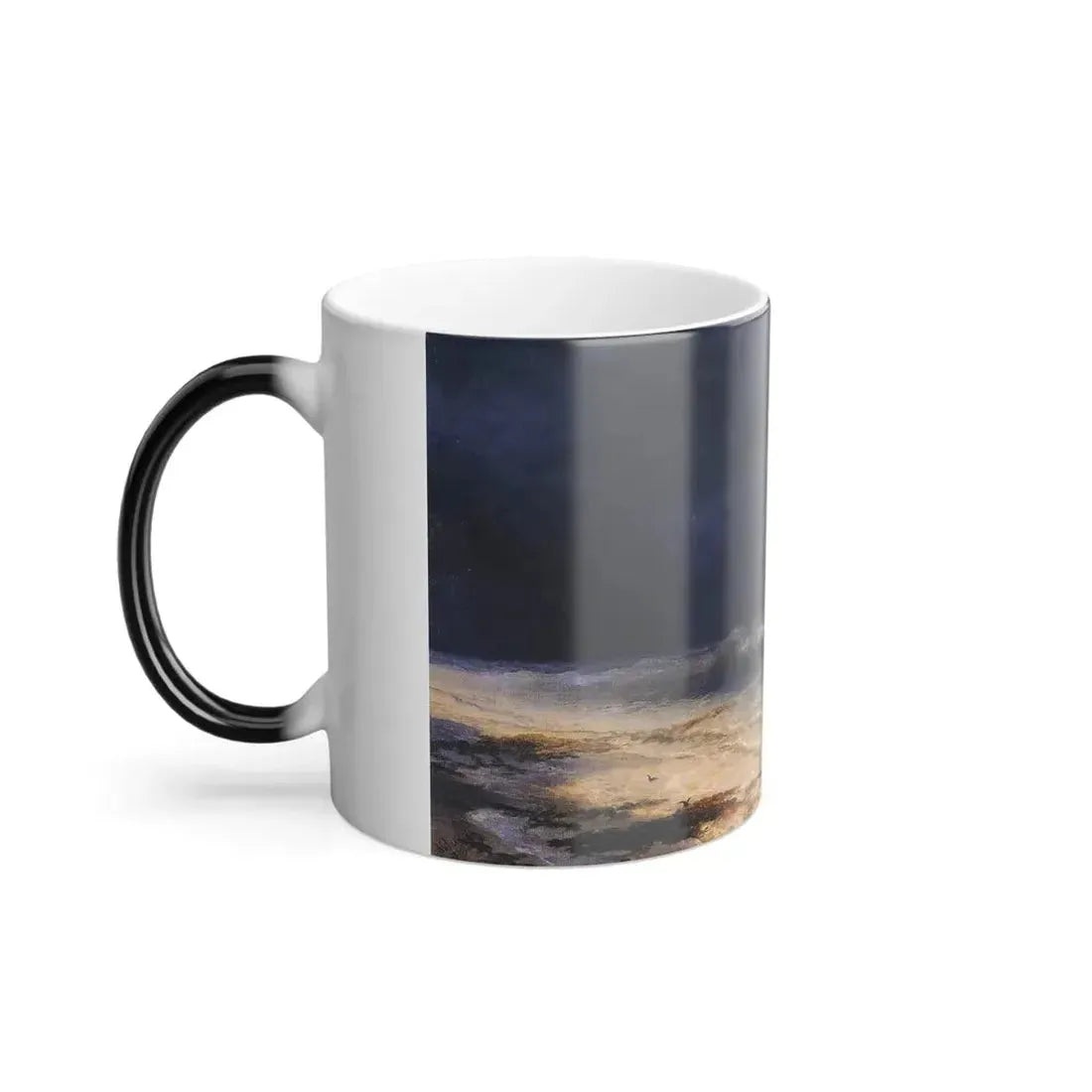 Ivan Constantinovich Aivazovsky (1817-1900) Ship in a Stormy Sea off the Coast - Color Changing Mug 11oz - Go Mug Yourself