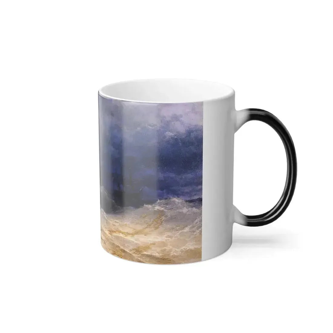 Ivan Constantinovich Aivazovsky (1817-1900) Ship in a Stormy Sea off the Coast - Color Changing Mug 11oz - Go Mug Yourself