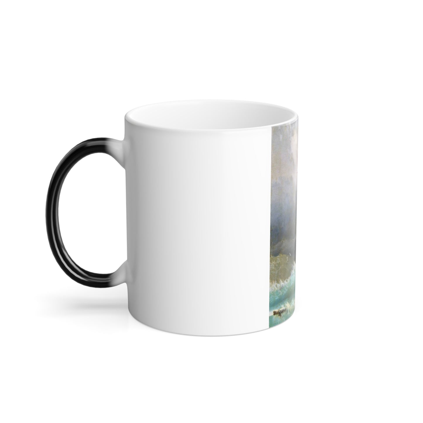 Ivan Constantinovich Aivazovsky (1817-1900) Ship in Stormy Sea - Color Changing Mug 11oz-Go Mug Yourself