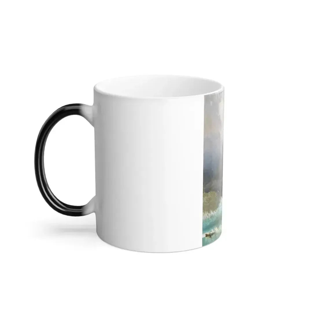 Ivan Constantinovich Aivazovsky (1817-1900) Ship in Stormy Sea - Color Changing Mug 11oz - Go Mug Yourself