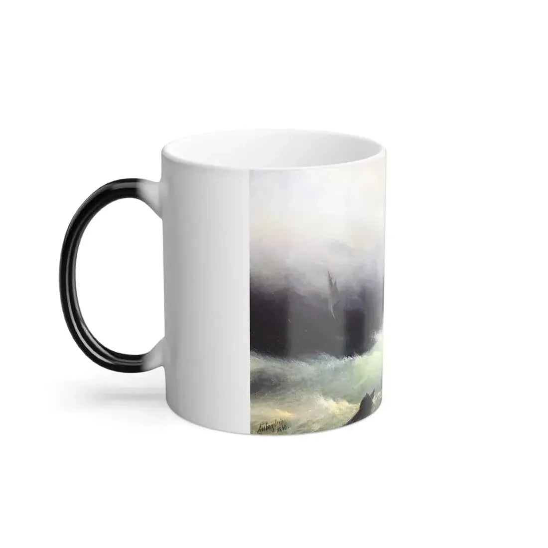 Ivan Constantinovich Aivazovsky (1817-1900) Ships in a Storm - Color Changing Mug 11oz - Go Mug Yourself