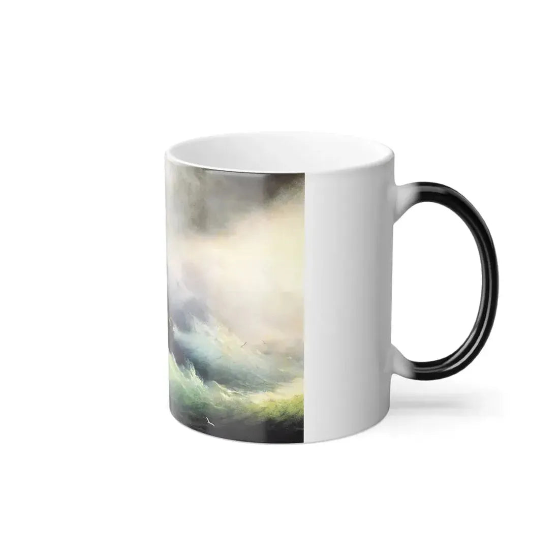 Ivan Constantinovich Aivazovsky (1817-1900) Ships in a Storm - Color Changing Mug 11oz - Go Mug Yourself