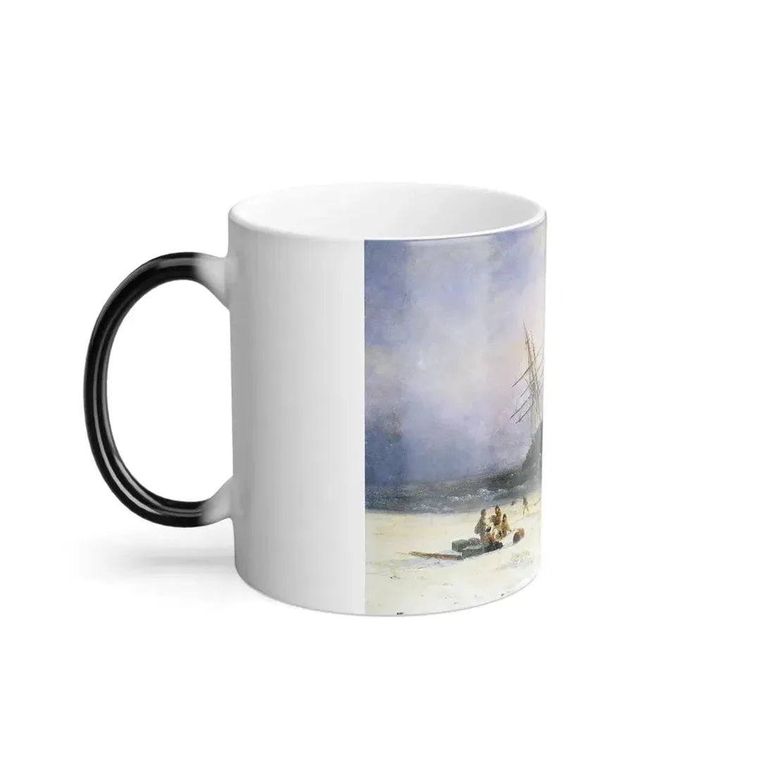 Ivan Constantinovich Aivazovsky (1817-1900) Shipwreck on the Black Sea - Color Changing Mug 11oz - Go Mug Yourself