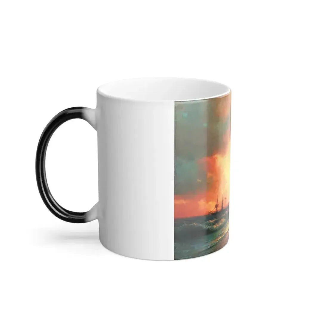 Ivan Constantinovich Aivazovsky (1817-1900) Sunset at Sea - Color Changing Mug 11oz - Go Mug Yourself