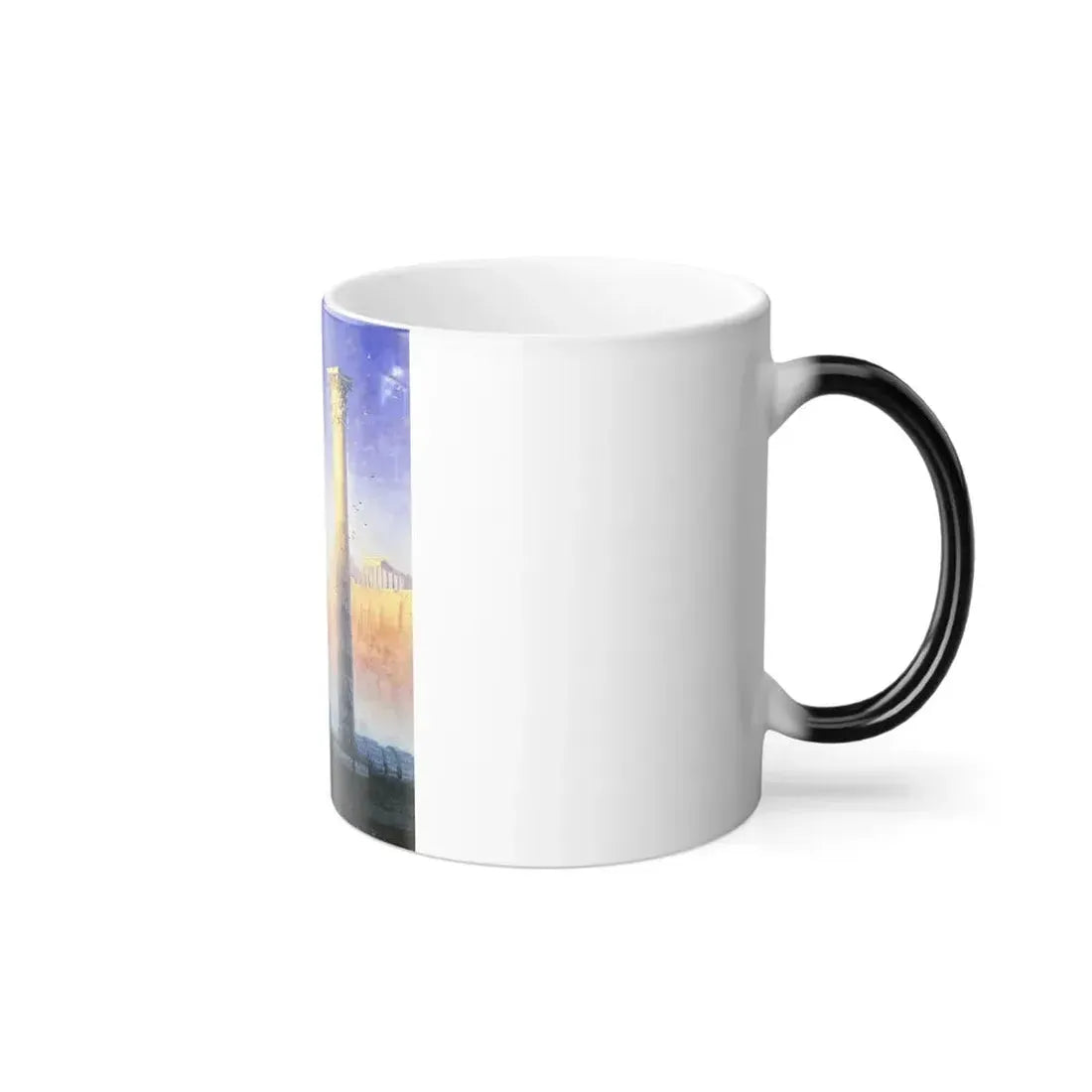 Ivan Constantinovich Aivazovsky (1817-1900) The Acropolis in Athens - Color Changing Mug 11oz - Go Mug Yourself