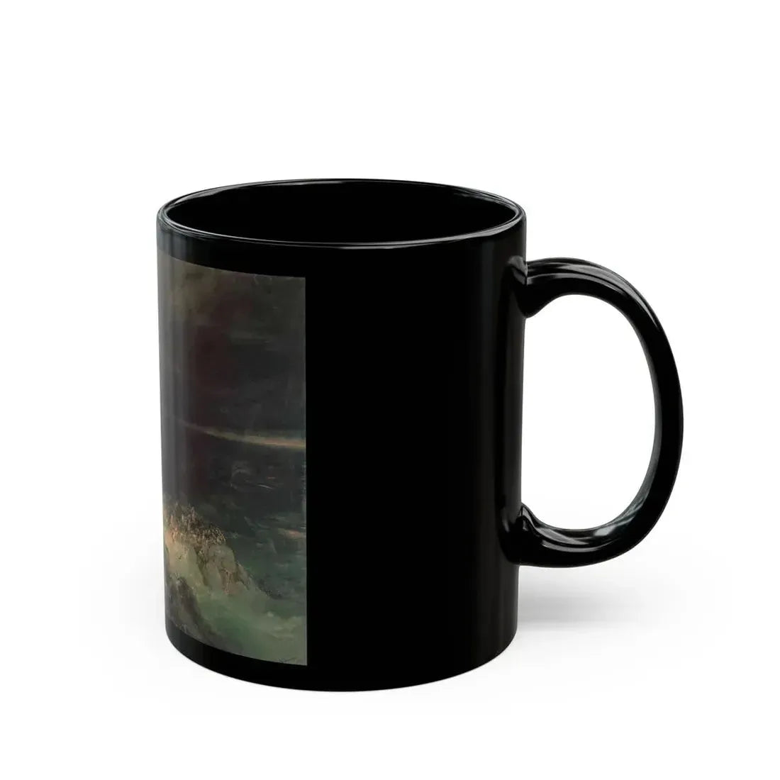 Ivan Constantinovich Aivazovsky (1817-1900) The Flood - Black Coffee Mug - Go Mug Yourself