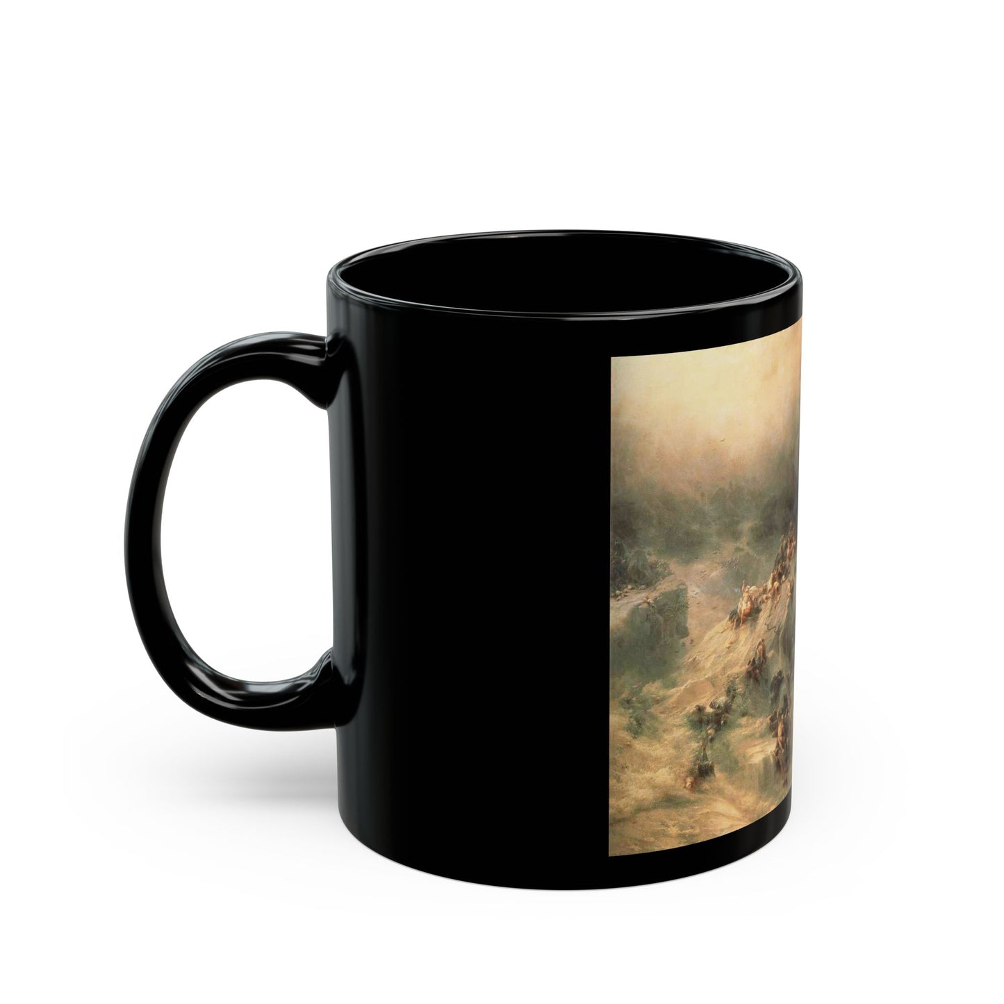 Ivan Constantinovich Aivazovsky (1817-1900) The Flood - Black Coffee Mug-Go Mug Yourself