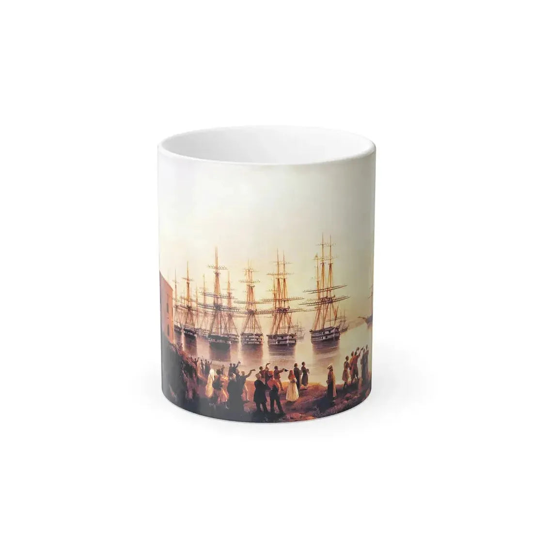 Ivan Constantinovich Aivazovsky (1817-1900) The Russian Squadron on the Sebastopol Roads (detail) - Color Changing Mug 11oz 11oz - Go Mug Yourself