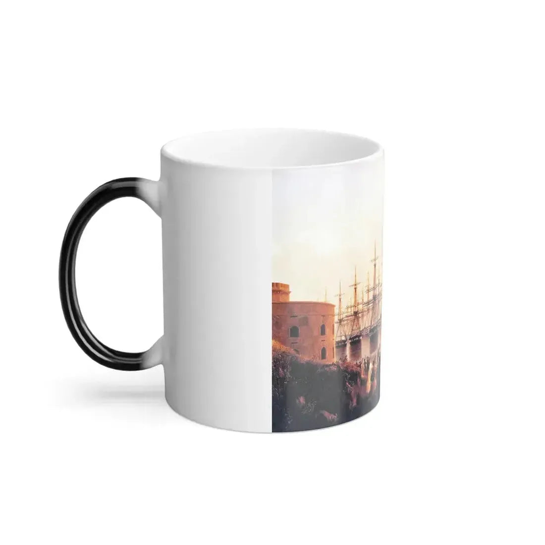 Ivan Constantinovich Aivazovsky (1817-1900) The Russian Squadron on the Sebastopol Roads (detail) - Color Changing Mug 11oz - Go Mug Yourself