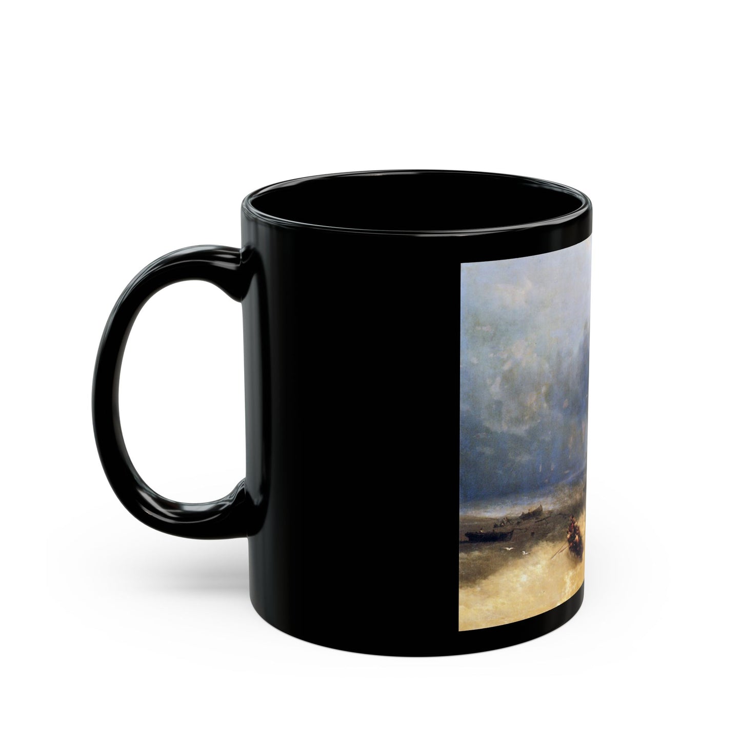 Ivan Constantinovich Aivazovsky (1817-1900) The Shipwreck - Black Coffee Mug-Go Mug Yourself