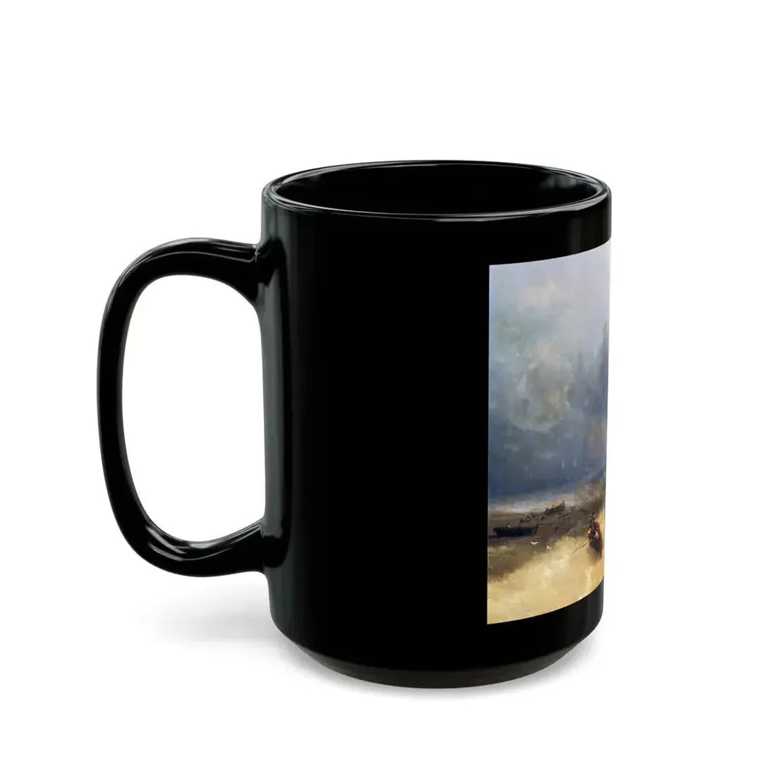 Ivan Constantinovich Aivazovsky (1817-1900) The Shipwreck - Black Coffee Mug - Go Mug Yourself