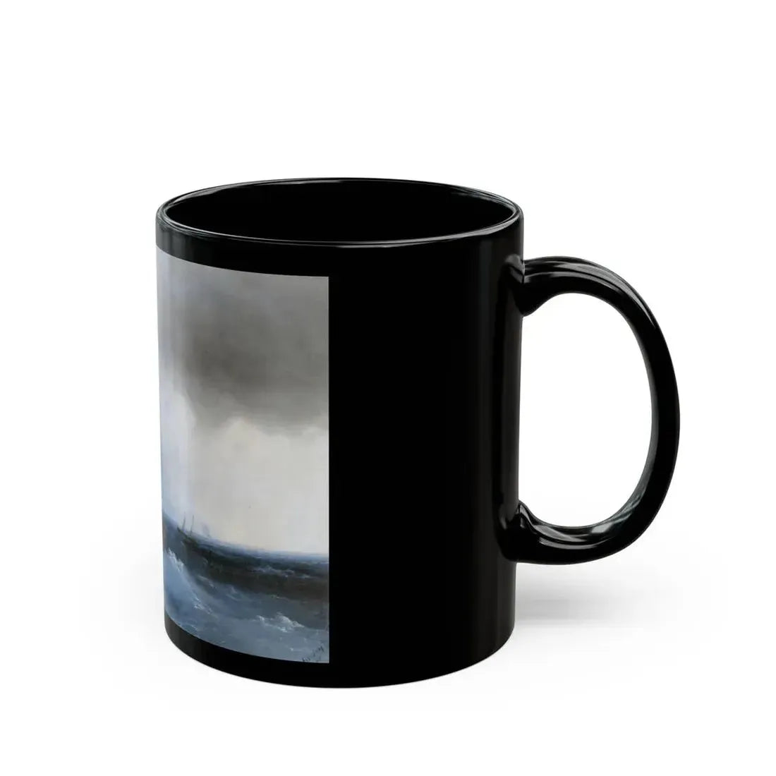 Ivan Constantinovich Aivazovsky (1817-1900) The Survivors - Black Coffee Mug - Go Mug Yourself