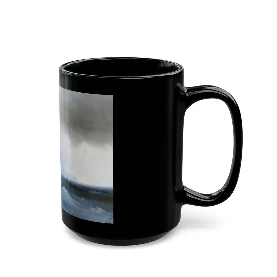 Ivan Constantinovich Aivazovsky (1817-1900) The Survivors - Black Coffee Mug - Go Mug Yourself